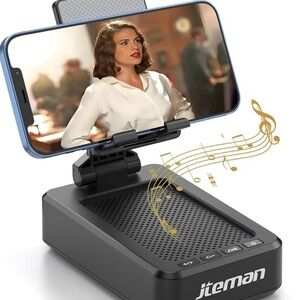 Cell Phone Stand with Wireless Bluetooth Speaker